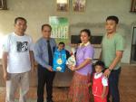 เทศบาลตำบลนาโหนดลงพื้นที่แจกจ่ายถุงยังชีพให้แก่ ประชาชนชาวตำ